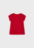 MAYORAL RED COTTON GIRLS T-SHIRT