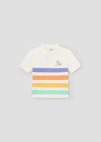 Mayoral Striped Cotton Polo Shirt