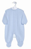 Dandelion Blue Cable Knitted Pramsuit
