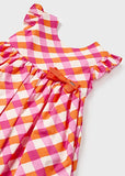 Mayoral Pink & Orange Cotton Dress