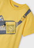 Mayoral Boys Yellow Print T-Shirt
