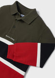 MAYORAL GREEN & RED POLO SHIRT