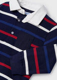 MAYORAL NAVY STRIPED POLO SHIRT