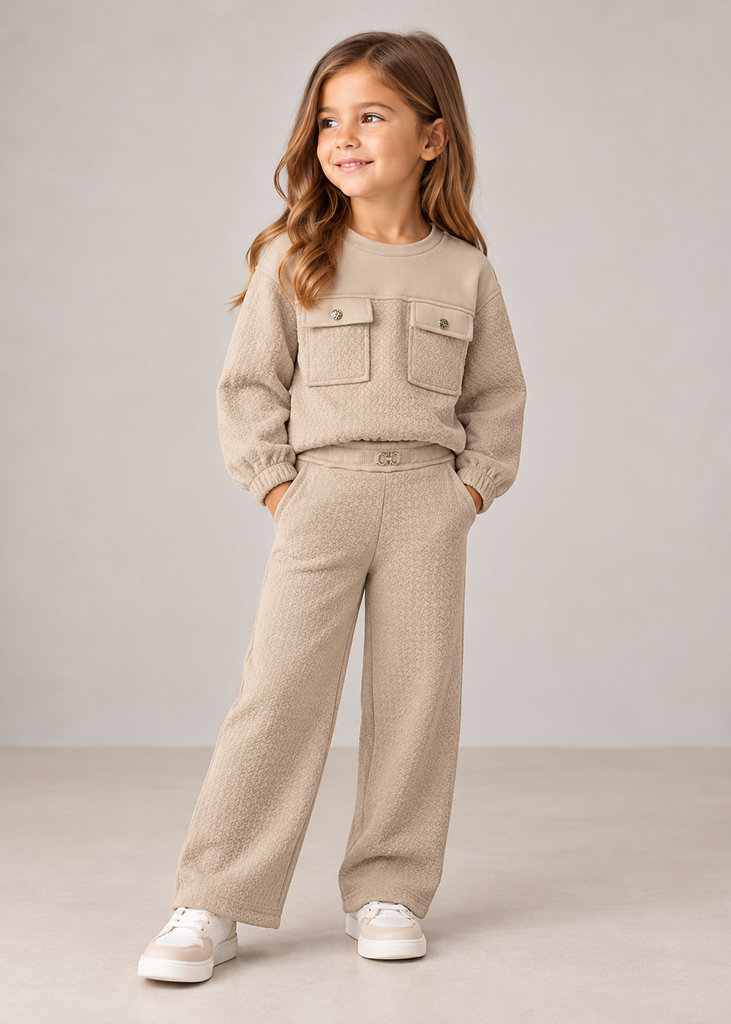 Mayoral Girls Wide-Leg Tracksuit
