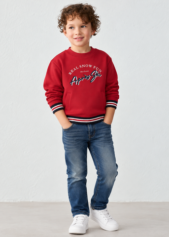 Mayoral Boys Red Ski Sweatshirt