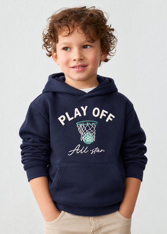 Mayoral Boys Navy Blue Basketball Hoodie