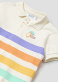 Mayoral Striped Cotton Polo Shirt