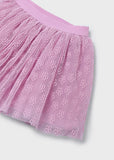 Mayoral Girls Mauve Tulle Skirt Set
