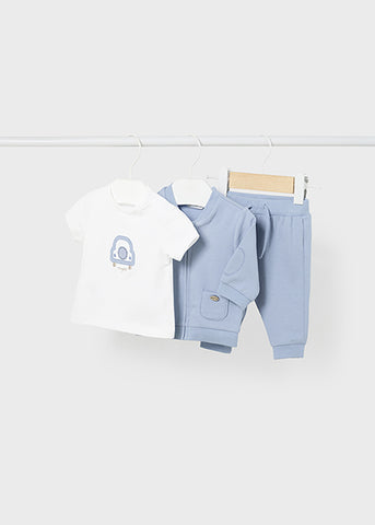 Mayoral Pale Blue Three Piece Tracksuit