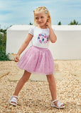 Mayoral Girls Mauve Tulle Skirt Set