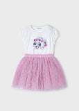 Mayoral Girls Mauve Tulle Skirt Set