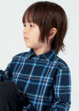 Mayoral Boys Navy Checked Shirt