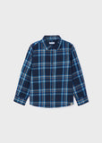 Mayoral Boys Navy Checked Shirt