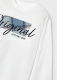 Mayoral Boys Long Sleeved Ivory Top