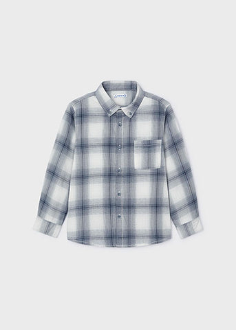 Mayoral Boys Grey Checked Shirt