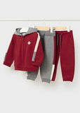 Mayoral Boys Wine & Grey Tracksuit Set