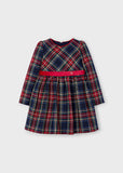 Mayoral Navy Tartan Dress