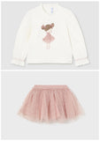 Mayoral Pink Tulle Skirt Set