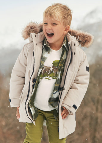 Mayoral Boys Beige Parka Coat