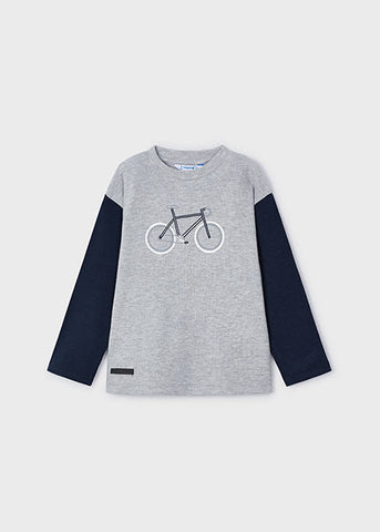 Mayoral Grey & Navy Bicycle Top