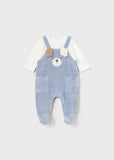 Mayoral Blue Corduroy Babygrow