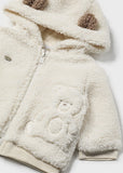 Mayoral  Cream Teddy Fleece Jacket