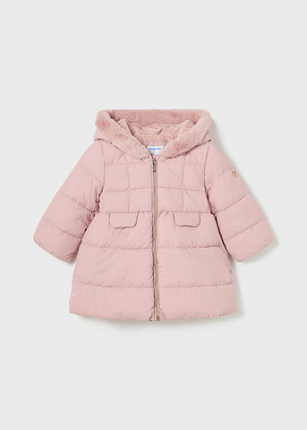 Mayoral Girls Pink Puffer Coat