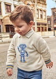 Mayoral Robot Knitted Sweater