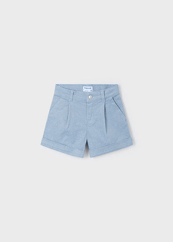 Mayoral Blue Corduroy Shorts