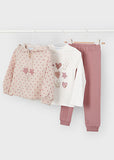 Mayoral Pink Star 3 Piece Tracksuit