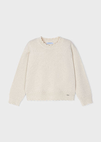 Mayoral Cream Sparkly Knitted Jumper