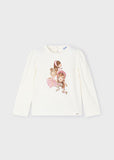 Mayoral Girls Ivory Print Top