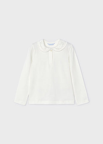 Mayoral Ivory Long Sleeved Top