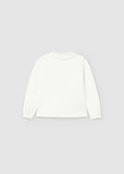 Mayoral Girls Long Sleeved Ivory  Top