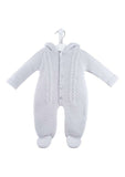 Dandelion Light Grey Cable Knitted Pramsuit