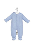 Dandelion Blue Cable Knitted Pramsuit