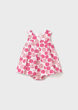 Mayoral Baby Girls Pink Apple Print Dress Set