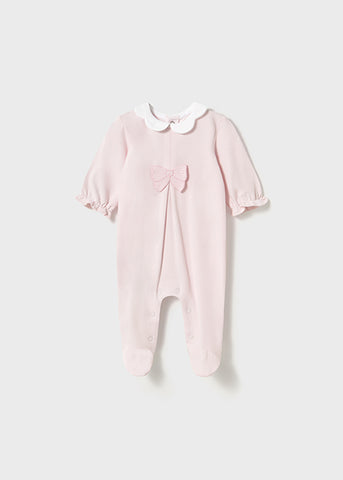 Mayoral Pink Cotton Babygrow