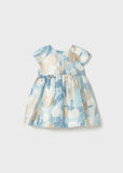 Mayoral Girls Blue Linen Dress