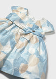 Mayoral Girls Blue Linen Dress