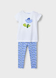 Mayoral Blue Flower Leggings Set