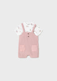 Mayoral Pink Dungaree Romper