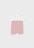 Mayoral Pink Dungaree Romper