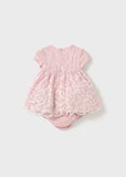 Mayoral Pink Embroidered Dress Set