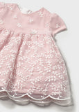 Mayoral Pink Embroidered Dress Set