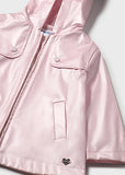 Mayoral Pink Metallic Rain Jacket