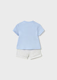 Mayoral Blue & Grey Shorts Set