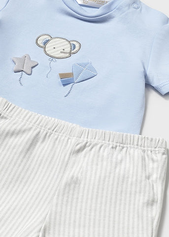 Mayoral Blue & Grey Shorts Set