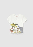 Mayoral White Jungle Print T-Shirt