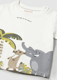 Mayoral White Jungle Print T-Shirt